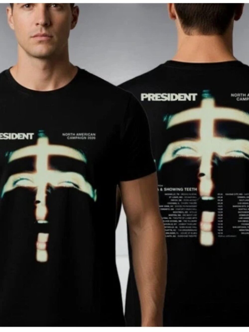 President Band 2026 North American Tour Double Sided T-Shirt